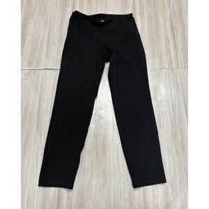 Old Navy Active Go-Dry Black Cropped Leggings Womens XS High Waisted Yoga Pants